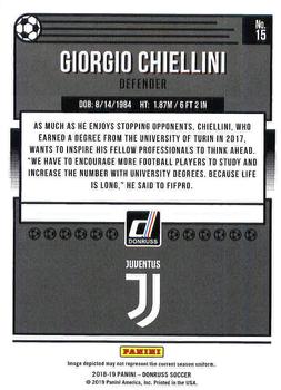 2018-19 Donruss #15 Giorgio Chiellini Back