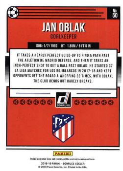 2018-19 Donruss #50 Jan Oblak Back