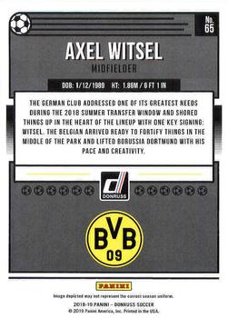 2018-19 Donruss #65 Axel Witsel Back