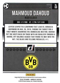 2018-19 Donruss #68 Mahmoud Dahoud Back