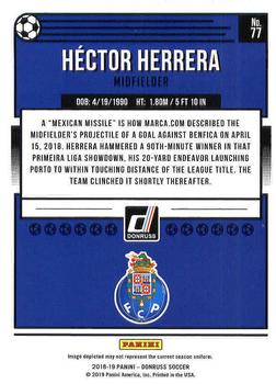 2018-19 Donruss #77 Hector Herrera Back