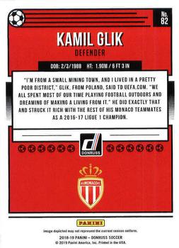 2018-19 Donruss #82 Kamil Glik Back