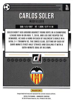 2018-19 Donruss #85 Carlos Soler Back