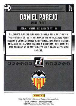 2018-19 Donruss #86 Daniel Parejo Back