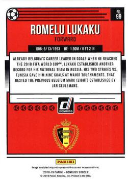 2018-19 Donruss #99 Romelu Lukaku Back
