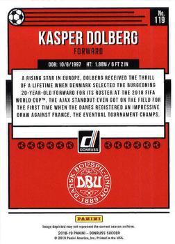 2018-19 Donruss #119 Kasper Dolberg Back