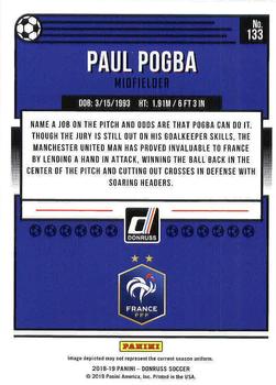 2018-19 Donruss #133 Paul Pogba Back