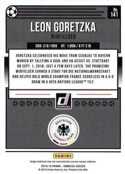 2018-19 Donruss #141 Leon Goretzka Back