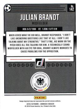 2018-19 Donruss #142 Julian Brandt Back