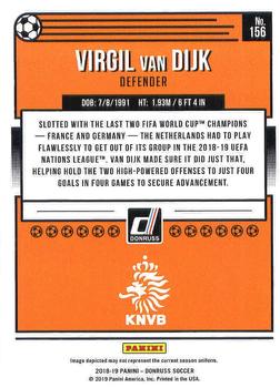 2018-19 Donruss #156 Virgil van Dijk Back