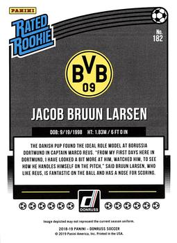 2018-19 Donruss #182 Jacob Bruun Larsen Back