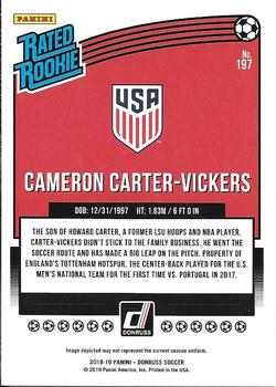 2018-19 Donruss #197 Cameron Carter-Vickers Back