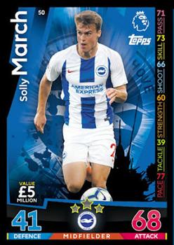 2018-19 Topps Match Attax Premier League #50 Solly March Front