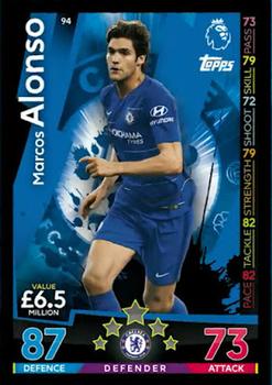 2018-19 Topps Match Attax Premier League #94 Marcos Alonso Front