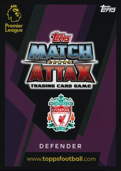 2018-19 Topps Match Attax Premier League #201 Joel Matip Back