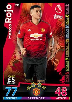 2018-19 Topps Match Attax Premier League #241 Marcos Rojo Front