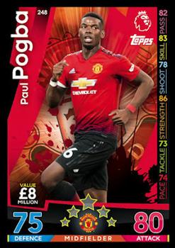 2018-19 Topps Match Attax Premier League #248 Paul Pogba Front