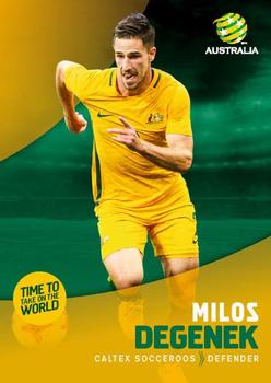 2017-18 Tap 'N' Play Football Australia #004 Milos Degenek Front
