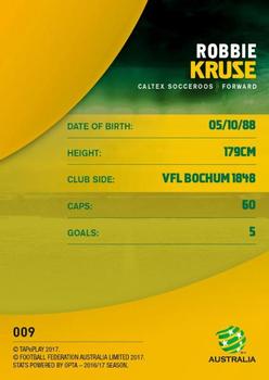 2017-18 Tap 'N' Play Football Australia #009 Robbie Kruse Back