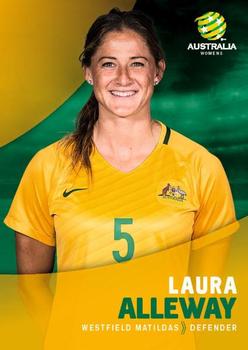 2017-18 Tap 'N' Play Football Australia #022 Laura Alleway Front