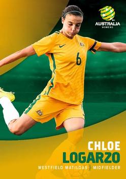 2017-18 Tap 'N' Play Football Australia #035 Chloe Logarzo Front