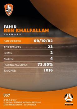 2017-18 Tap 'N' Play Football Australia #057 Fahid Ben Khalfallah Back