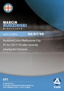 2017-18 Tap 'N' Play Football Australia #091 Marcin Budzinski Back
