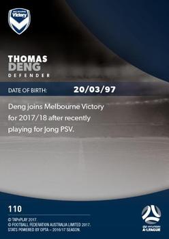 2017-18 Tap 'N' Play Football Australia #110 Thomas Deng Back