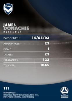 2017-18 Tap 'N' Play Football Australia #111 James Donachie Back