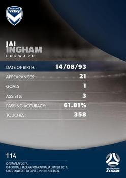 2017-18 Tap 'N' Play Football Australia #114 Jai Ingham Back