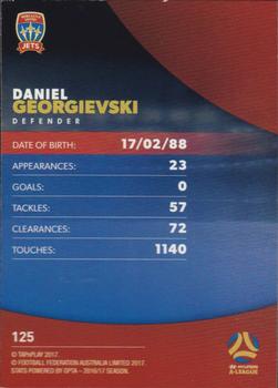 2017-18 Tap 'N' Play Football Australia #125 Daniel Georgievski Back