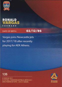 2017-18 Tap 'N' Play Football Australia #135 Ronald Vargas Back
