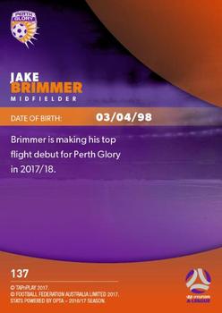 2017-18 Tap 'N' Play Football Australia #137 Jake Brimmer Back