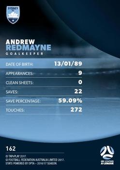 2017-18 Tap 'N' Play Football Australia #162 Andrew Redmayne Back