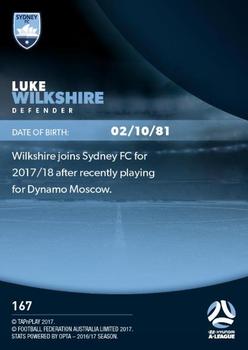 2017-18 Tap 'N' Play Football Australia #167 Luke Wilkshire Back