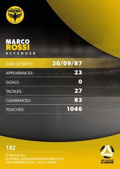 2017-18 Tap 'N' Play Football Australia #182 Marco Rossi Back