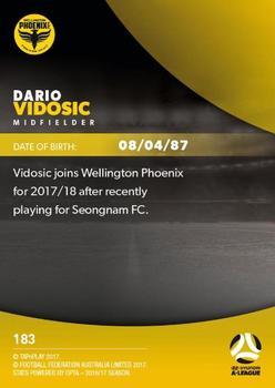 2017-18 Tap 'N' Play Football Australia #183 Dario Vidosic Back