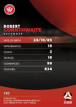 2017-18 Tap 'N' Play Football Australia #191 Robert Cornthwaite Back