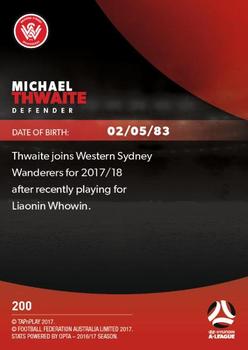 2017-18 Tap 'N' Play Football Australia #200 Michael Thwaite Back