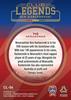 2017-18 Tap 'N' Play Football Australia - Club Legends #CL-06 Ben Kantarovski Back