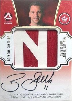 2017-18 Tap 'N' Play Football Australia - Patch Signature #PS-01 Brendon Santalab Front