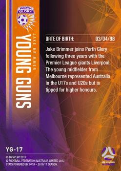 2017-18 Tap 'N' Play Football Australia - Young Guns #YG-17 Jake Brimmer Back