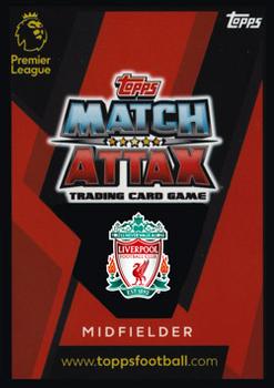 2018-19 Topps Match Attax Premier League - MT Cards #MT8 James Milner Back