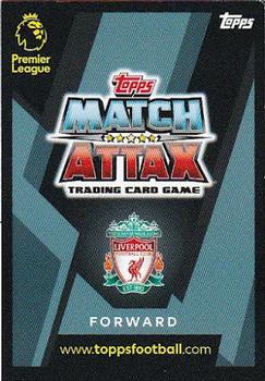 2018-19 Topps Match Attax Premier League - MT Cards #MT23 Roberto Firmino Back