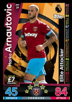 2018-19 Topps Match Attax Premier League - MT Cards #MT29 Marko Arnautovic Front