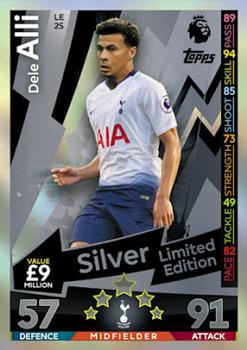 2018-19 Topps Match Attax Premier League - Silver Limited Edition #LE2S Dele Alli Front