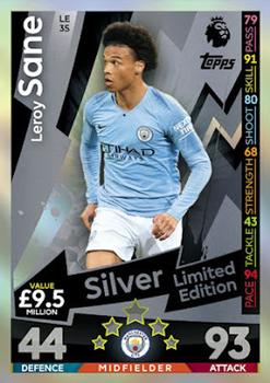 2018-19 Topps Match Attax Premier League - Silver Limited Edition #LE3S Leroy Sane Front