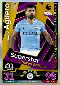 2018-19 Topps Match Attax Premier League - Superstar Limited Edition #LE5 Sergio Aguero Front