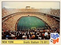 1994 Panini World Cup (International, Black Backs) #9 Giants Stadium Front