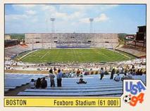 1994 Panini World Cup (International, Black Backs) #10 Foxboro Stadium Front